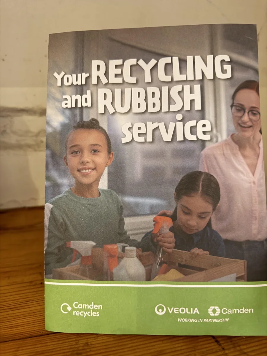 Camden recycling and rubbish service leaflet